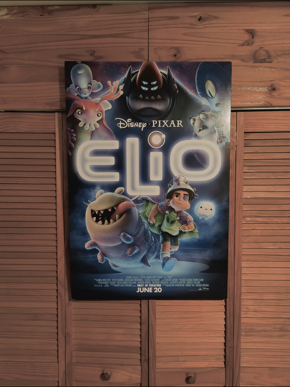 Elio movie original premier LA promo poster 27x40 on PVC Heavy Pixar Disney 2025